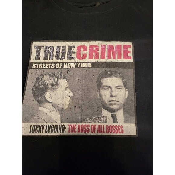 Certified Gangster Lucky Luciano True Crime 2XL T-Shirt - Picture 7 of 8
